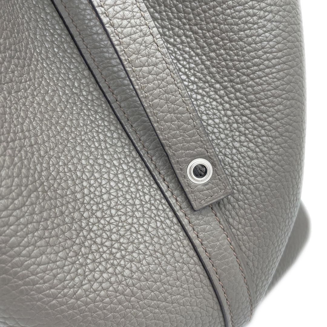 HERMES エルメス ピコタンロック22 MM トリヨンクレマンス エタン シルバー金具 Ｘ刻印