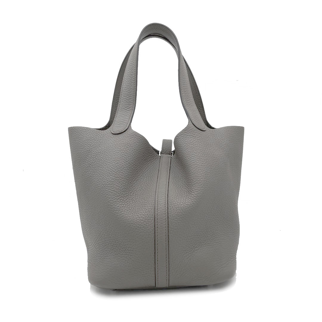 HERMES エルメス ピコタンロック22 MM トリヨンクレマンス エタン シルバー金具 Ｘ刻印