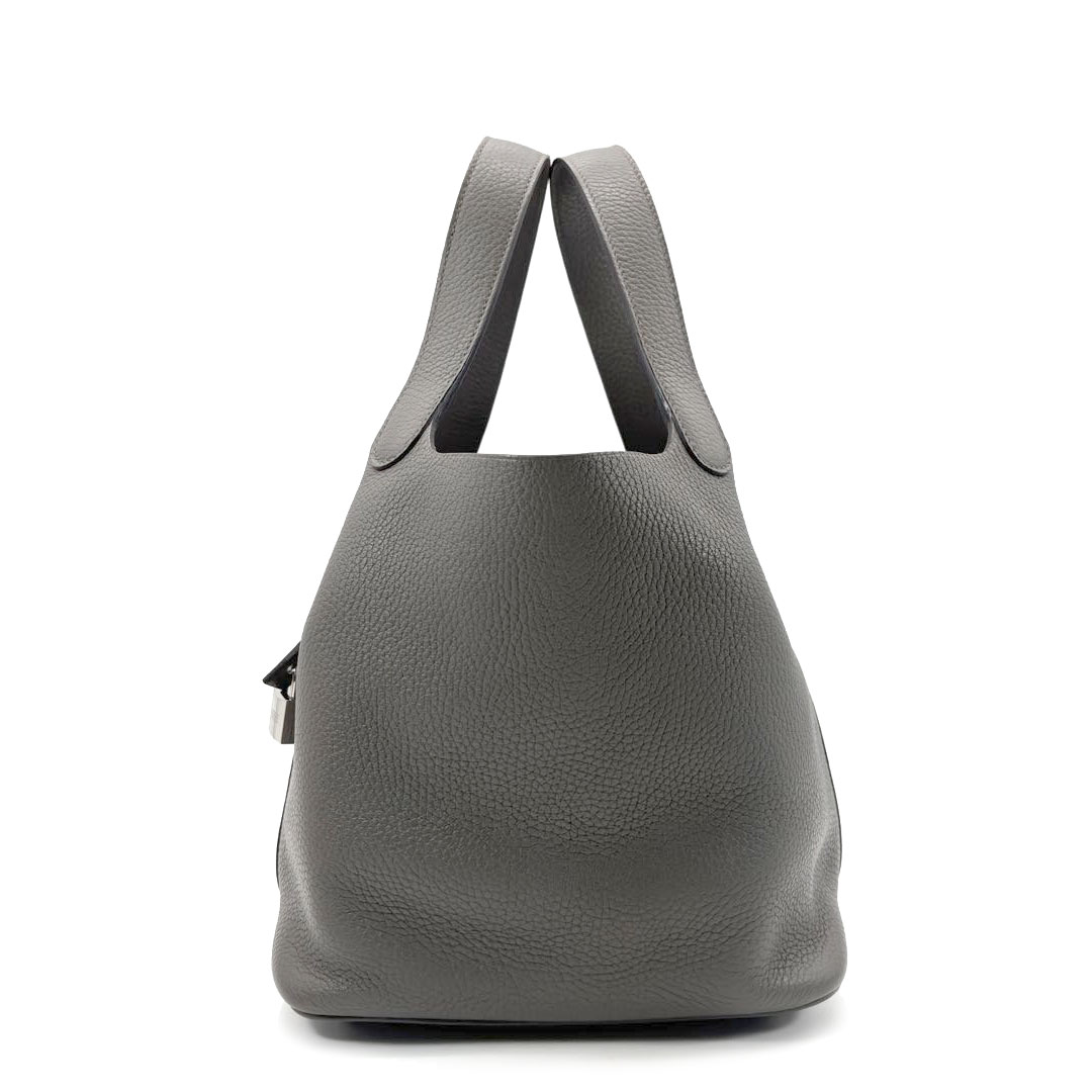 HERMES エルメス ハンドバッグ ピコタンロック22 MM トリヨンクレマンス エタン シルバー金具 C刻印