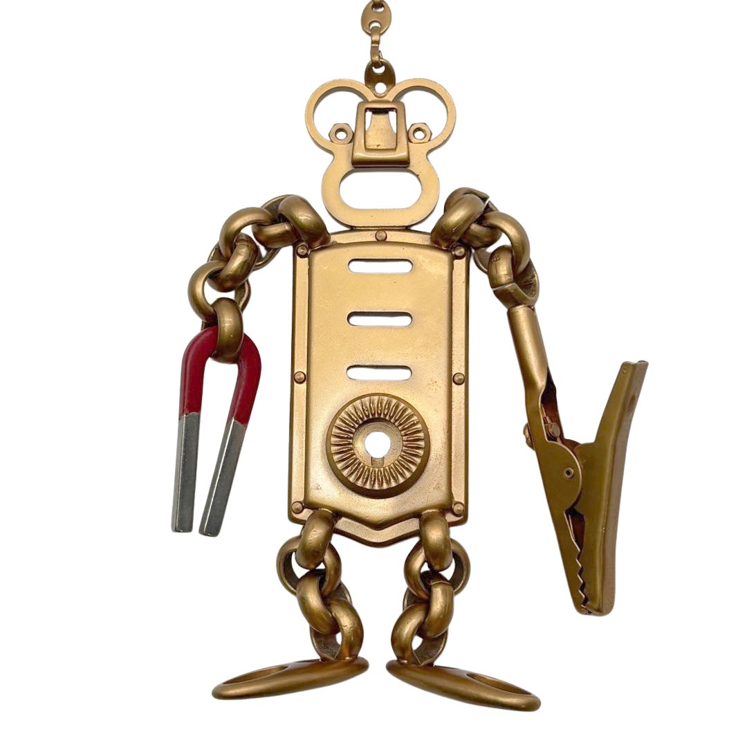 PRADA プラダ ロボット キーホルダー キーリング チャーム ゴールド系