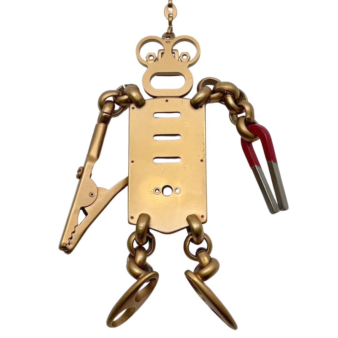 PRADA プラダ ロボット キーホルダー キーリング チャーム ゴールド系