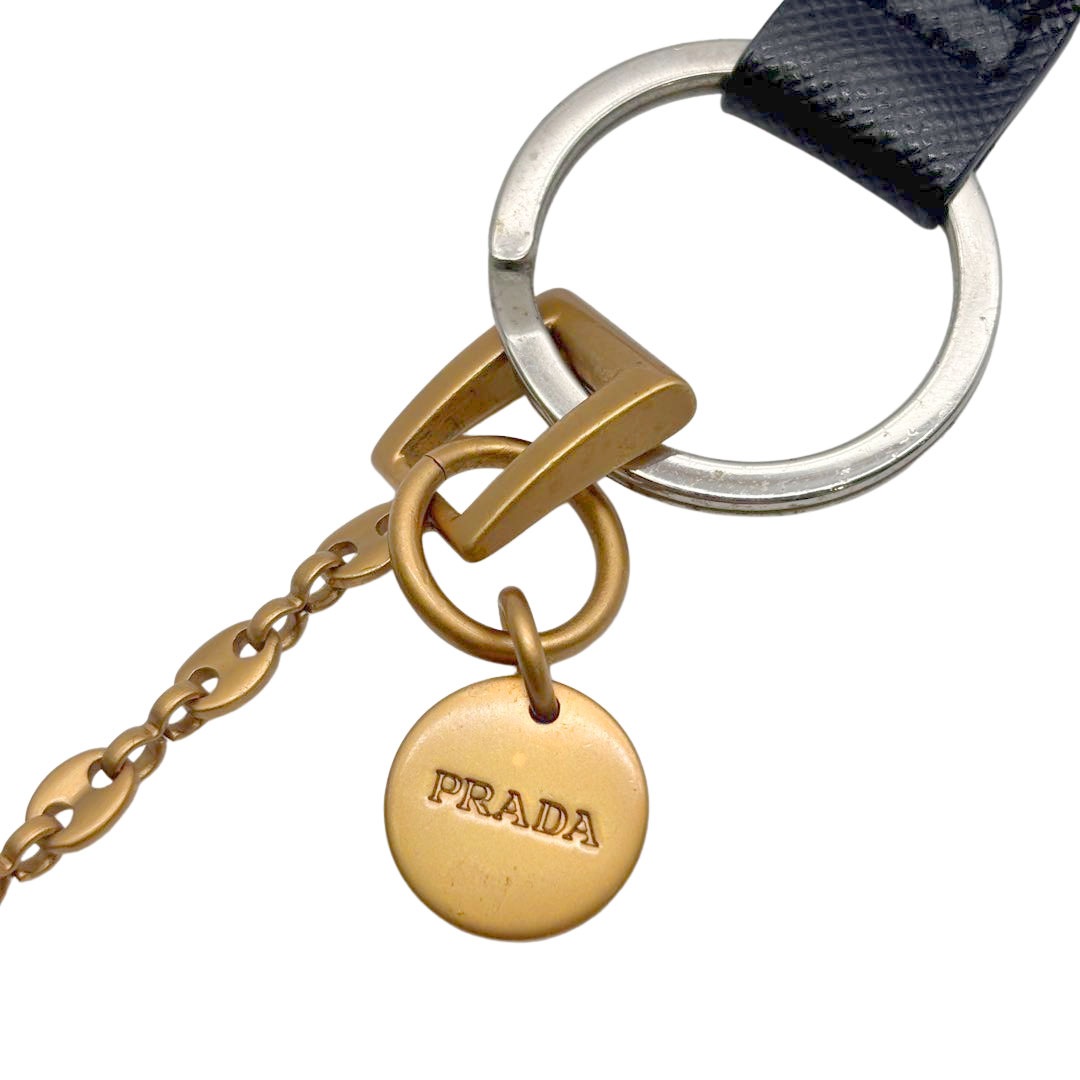 PRADA プラダ ロボット キーホルダー キーリング チャーム ゴールド系
