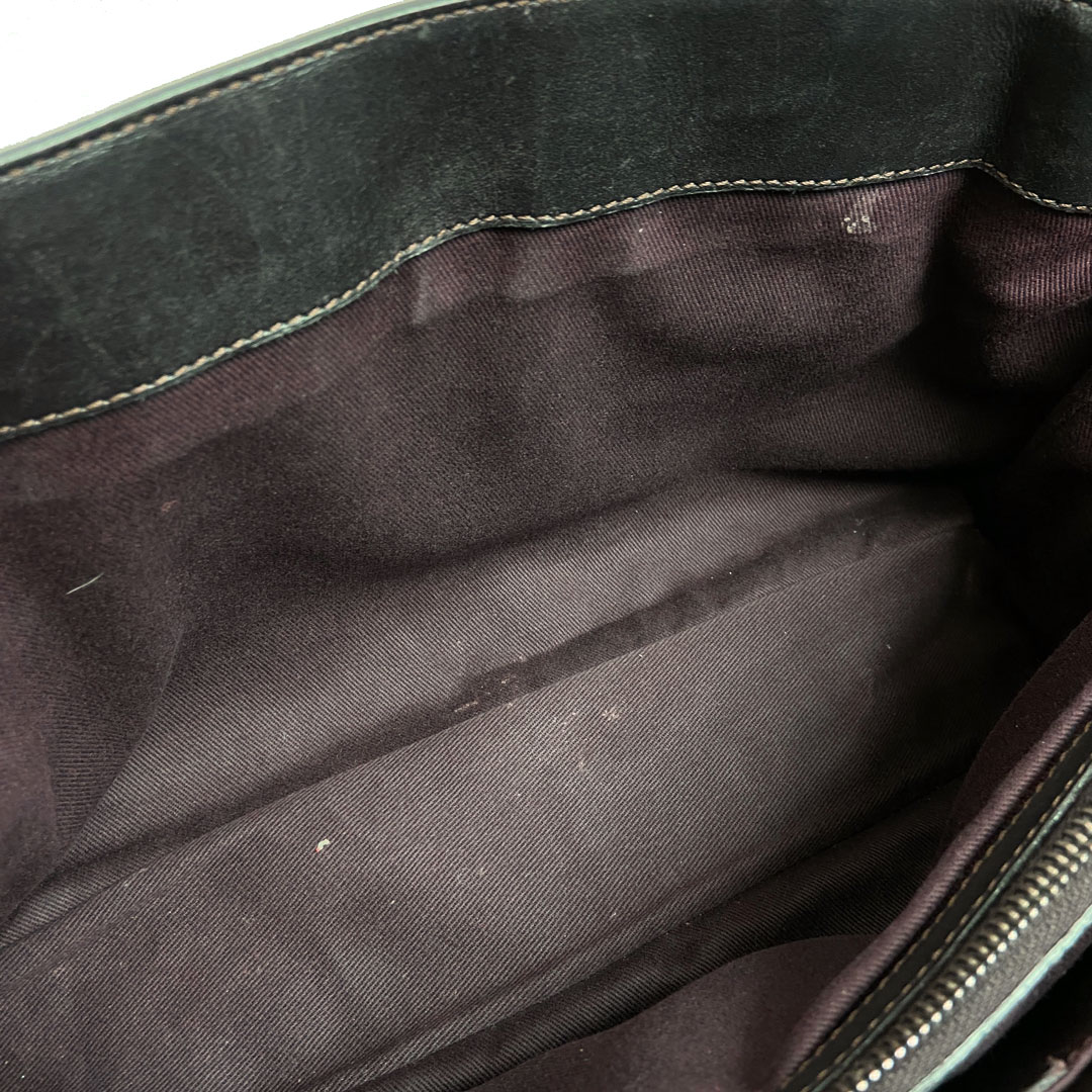 CELINE セリーヌ ブギーバッグ ハンドバッグ レザー ダークブラウン CE/00/23