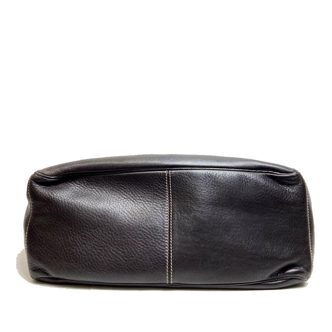 CELINE セリーヌ ブギーバッグ ハンドバッグ レザー ダークブラウン CE/00/23