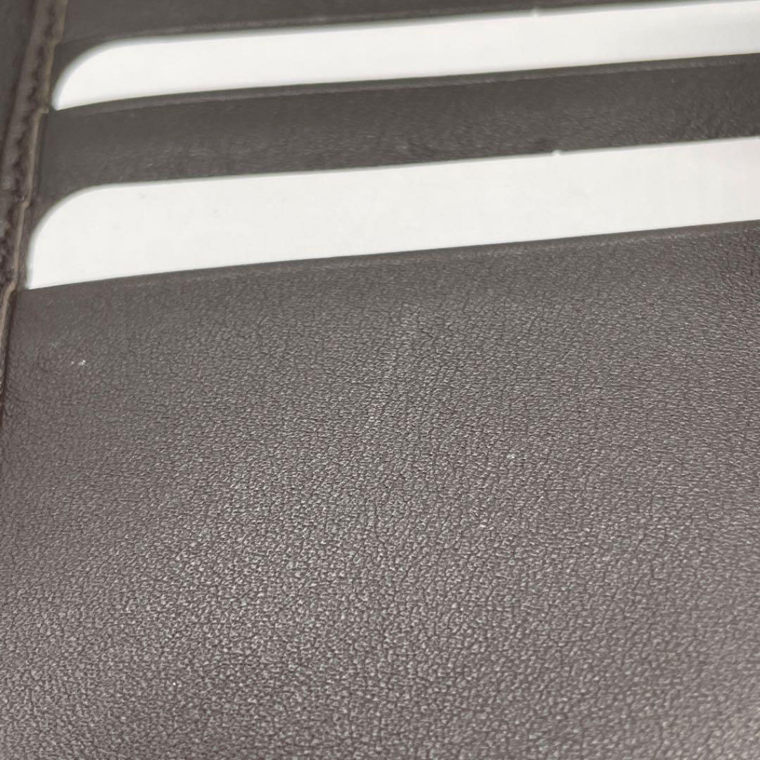 GUCCI グッチ Wホック 二つ折財布 GGキャンバス レザー プレート ベージュ ブラウン 257015