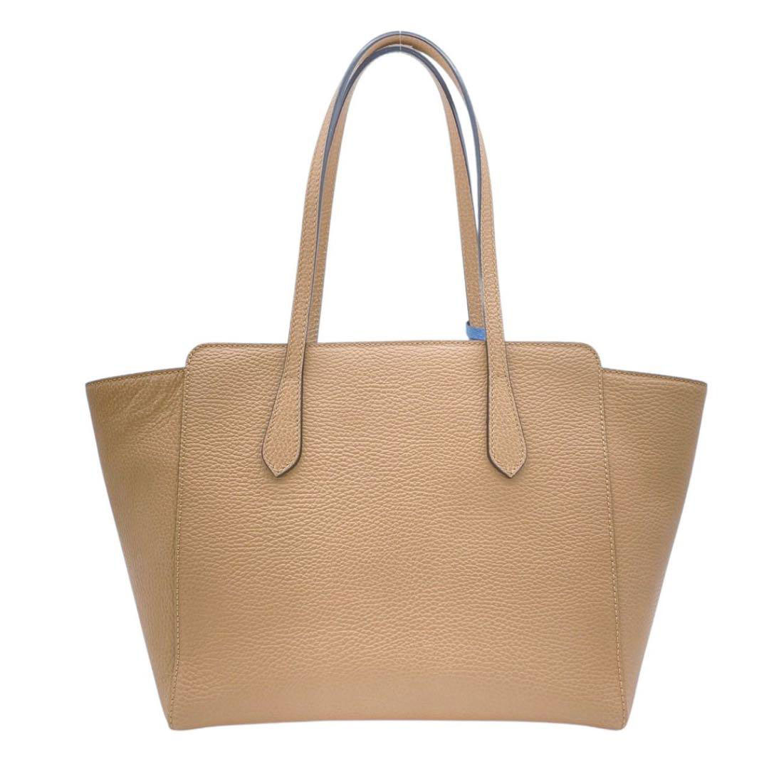 lavanda ネットトートBAG ベージュ GUCCI グッチ トートバッグ スウィング レザー ベージュ ライト
