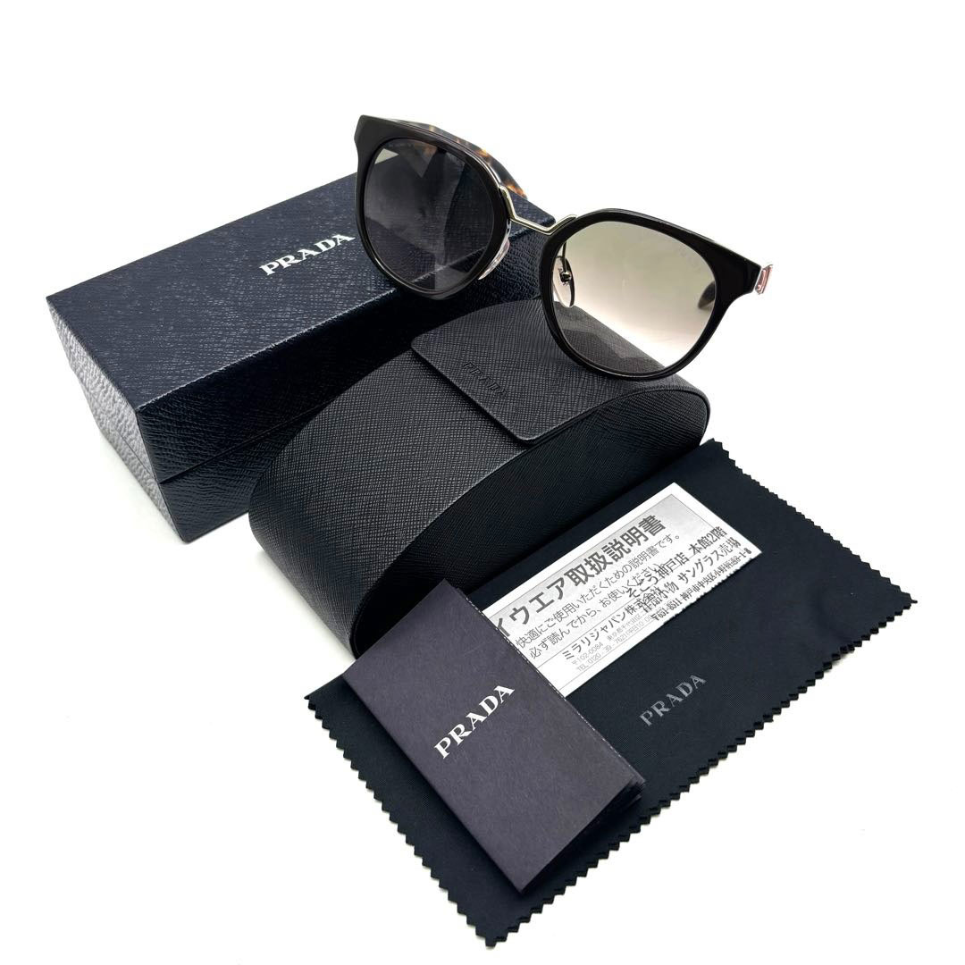 PRADA プラダ レディース サングラス 53□20 フラワー べっこう柄テンプル ブラウン系 SPR17T DHO-4K0