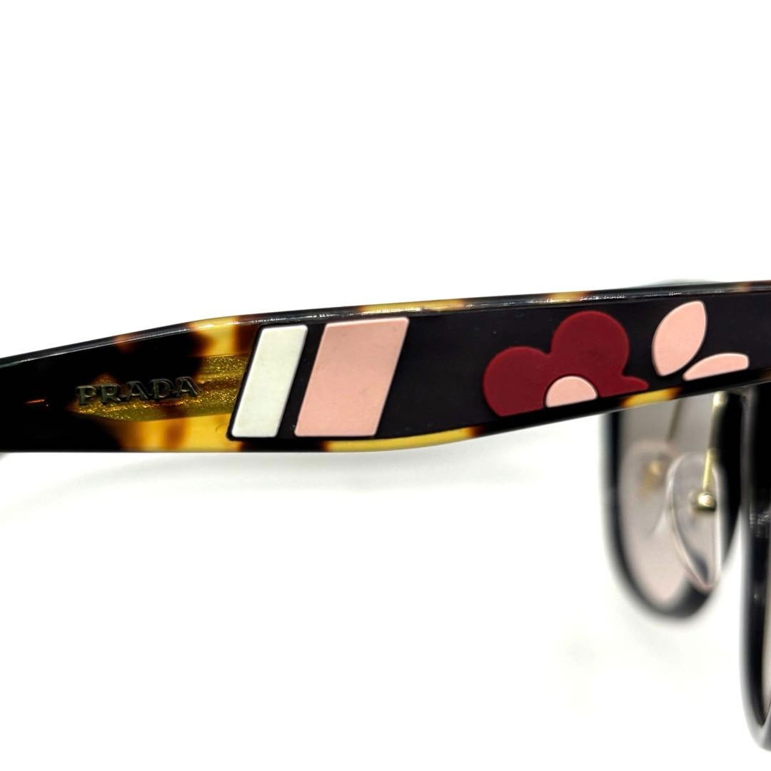 PRADA プラダ レディース サングラス 53□20 フラワー べっこう柄テンプル ブラウン系 SPR17T DHO-4K0