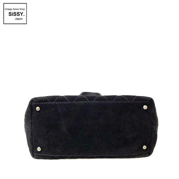 CHANEL◎2wayトートバッグ/マトラッセ/スエード/黒 CHANEL◎2wayトート