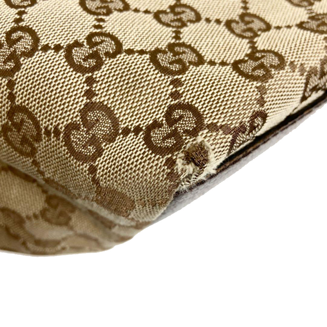 GUCCI グッチ ハンドバッグ GGキャンバス シェリーライン ベージュ ブラウン グリーン レッド 131228
