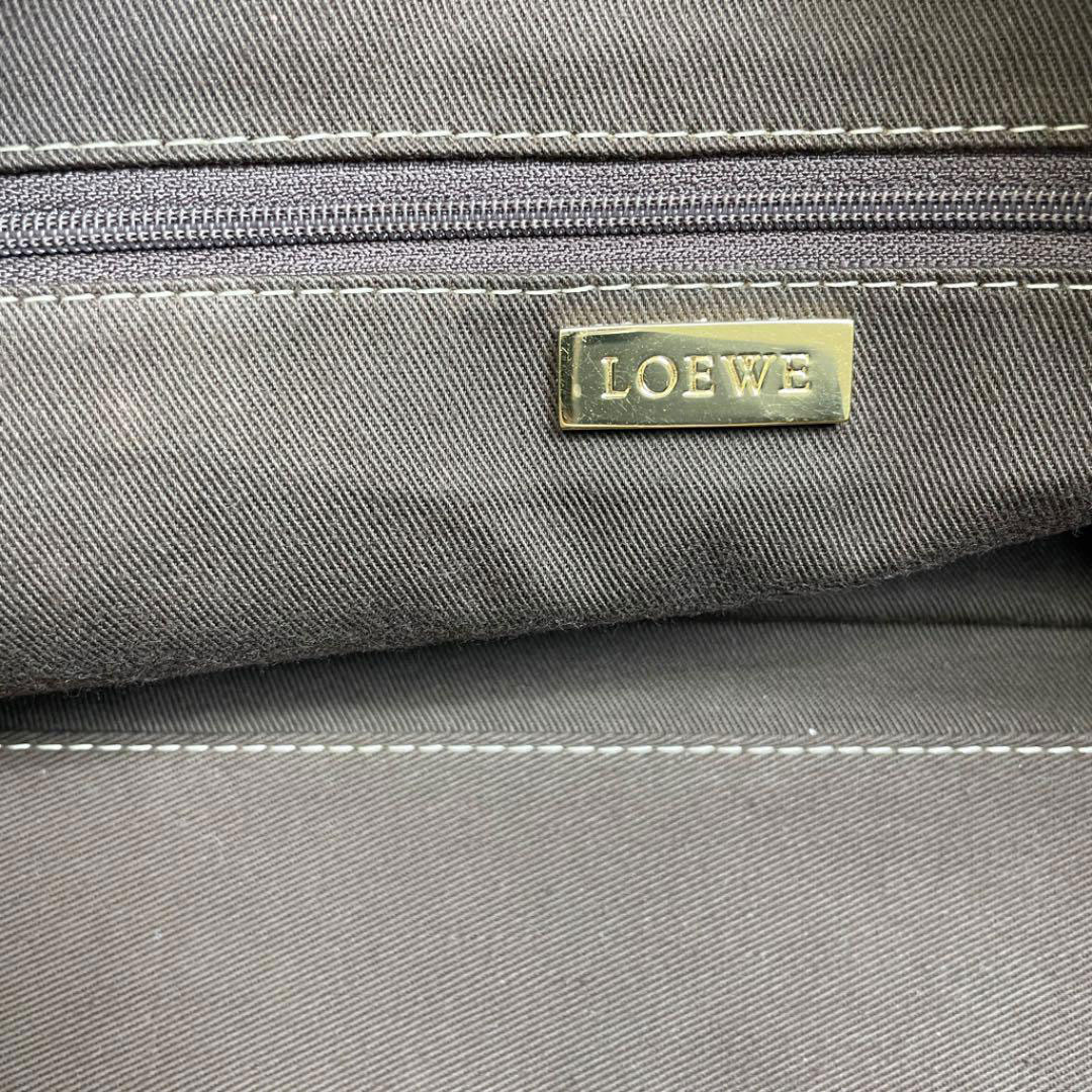 LOEWE ロエベ アマソナ28 ハンドバッグ レザーべっ甲モチーフ キャメル