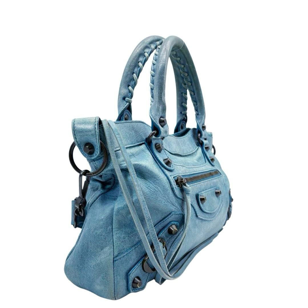 BALENCIAGA ライトブルー ハンドバッグ クラウディーブルー の ウィメンズ Le City バッグ ミニ | Balenciaga