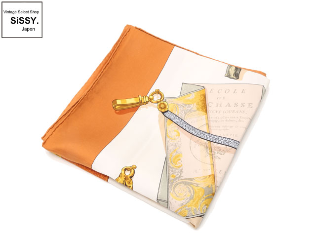 HERMES エルメス カレ90 スカーフ 「Memoire d’Hermes」 シルク ブラウン系マルチカラー