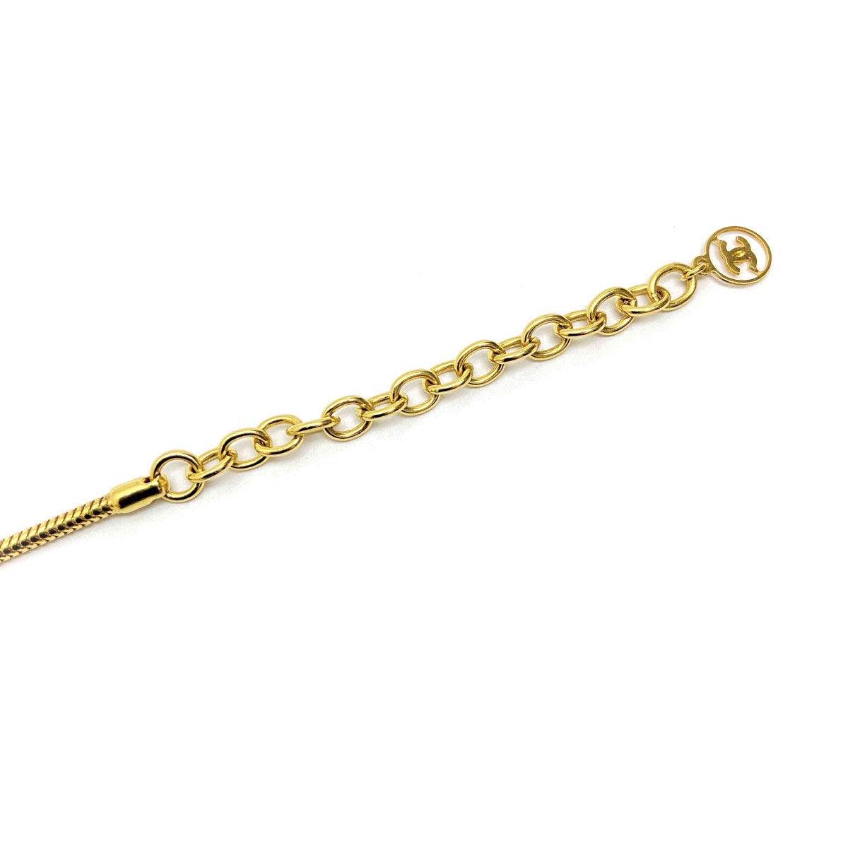 CHANEL シャネル ロングネックレス ボール スタッズ ゴールド ベージュ 00A