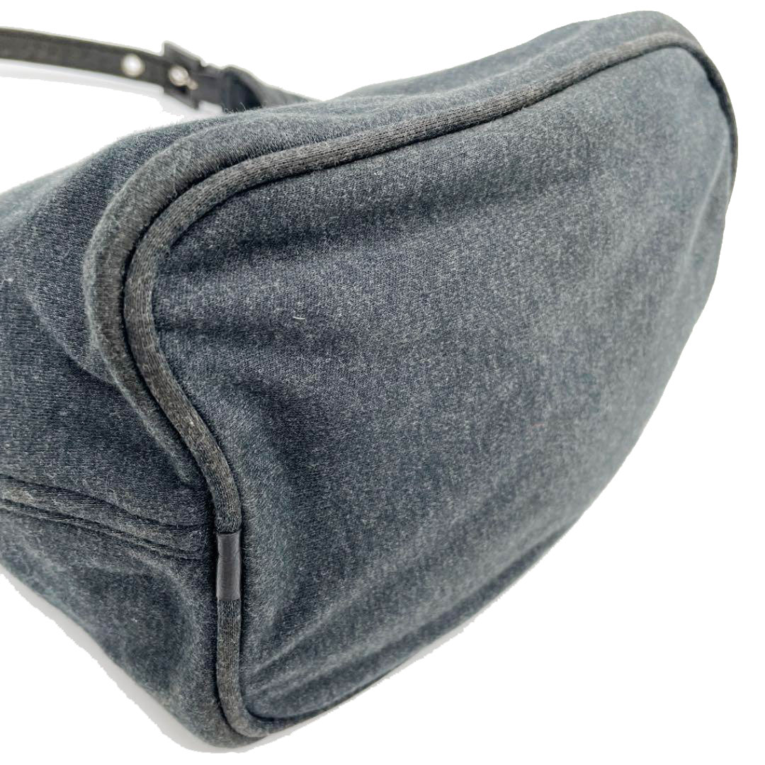 FENDI フェンディ ミニショルダーバッグ コットンジャージ チャコールグレー