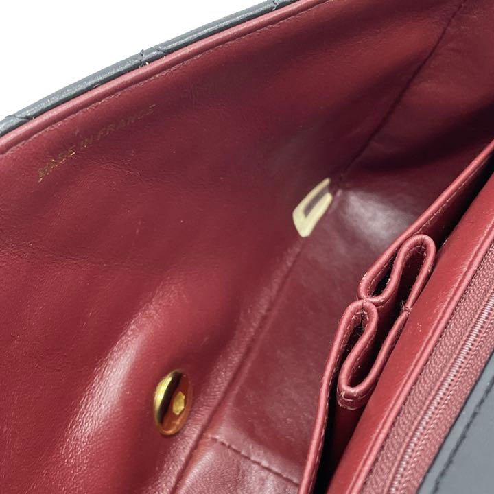 シャネル ターンロック チェーンショルダーバッグ マトラッセ ブラウン CHANELシャネル ターンロック チェーンショルダーバッグ マトラッセ