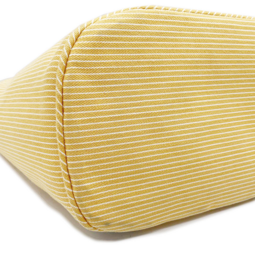 限界価格　HERMES パスパス ストライプ マザーズバッグ トートバッグ HERMES - 良品 HERMES エルメス パスパス ストライプ キャンバス