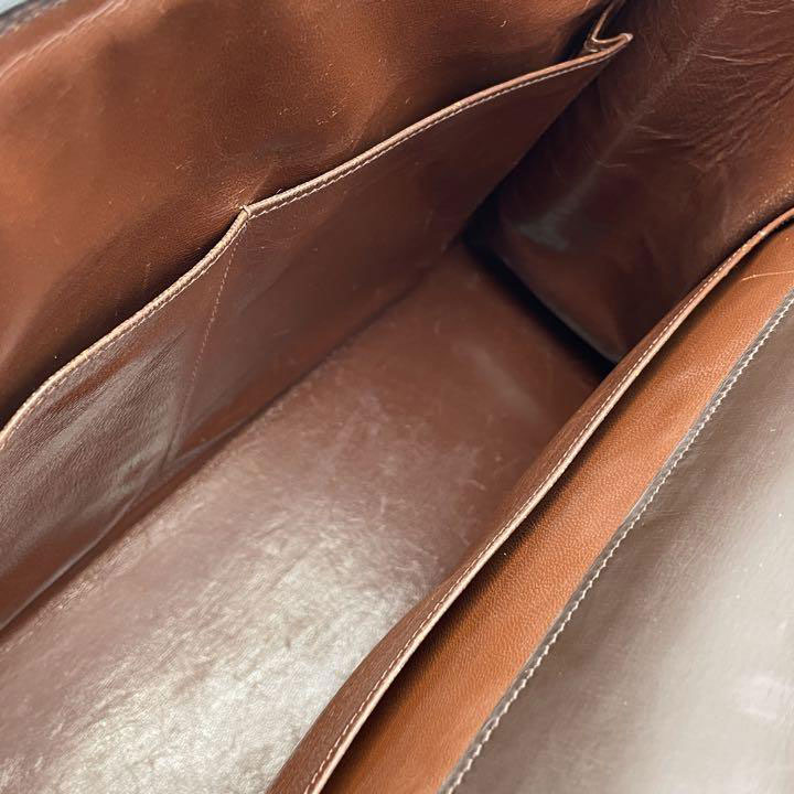 HERMES エルメス ヴィンテージケリー32 ハンドバッグ 外縫い ボックスカーフ ブラウン ゴールド金具 1950年代