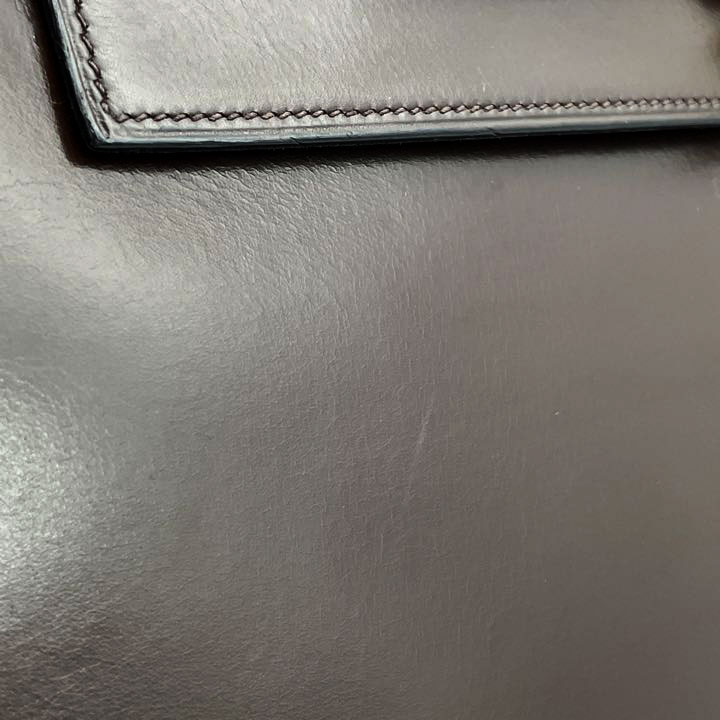 HERMES エルメス ヴィンテージケリー32 ハンドバッグ 外縫い ボックスカーフ ブラウン ゴールド金具 1950年代