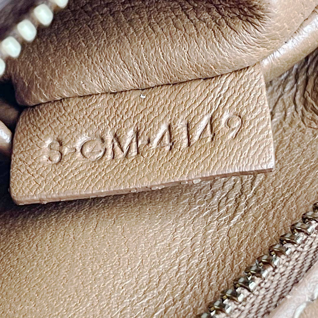 CELINE セリーヌ ティーン トリオンフ ショルダーバッグ テキスタイル＆カーフスキン ナチュラル /タン  188882EGC.02NT