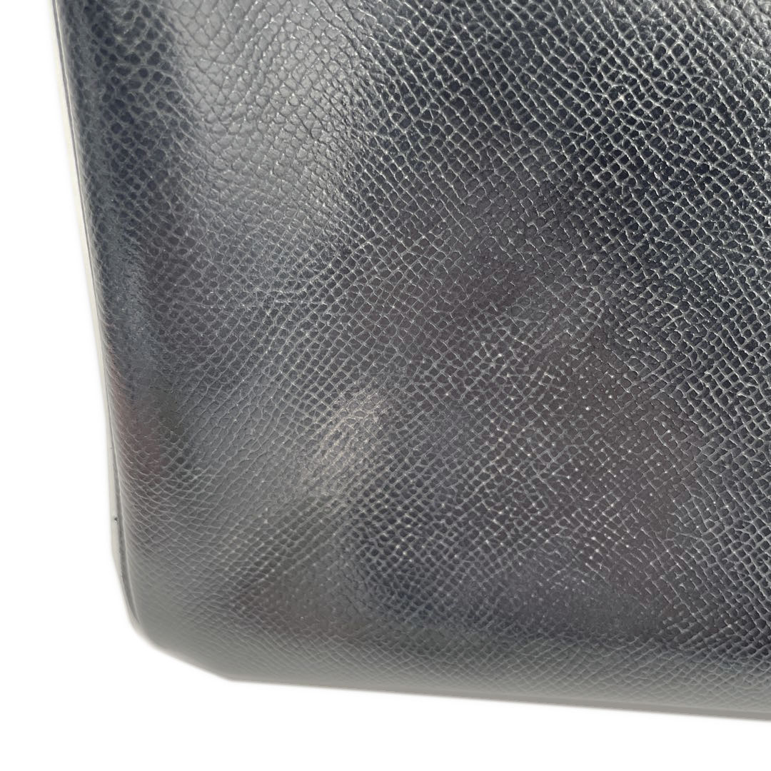 HERMES エルメス バーキン30 ハンドバッグ クシュベル ブラック(ホワイトステッチ) シルバー金具 □E刻印 パーソナルオーダー品