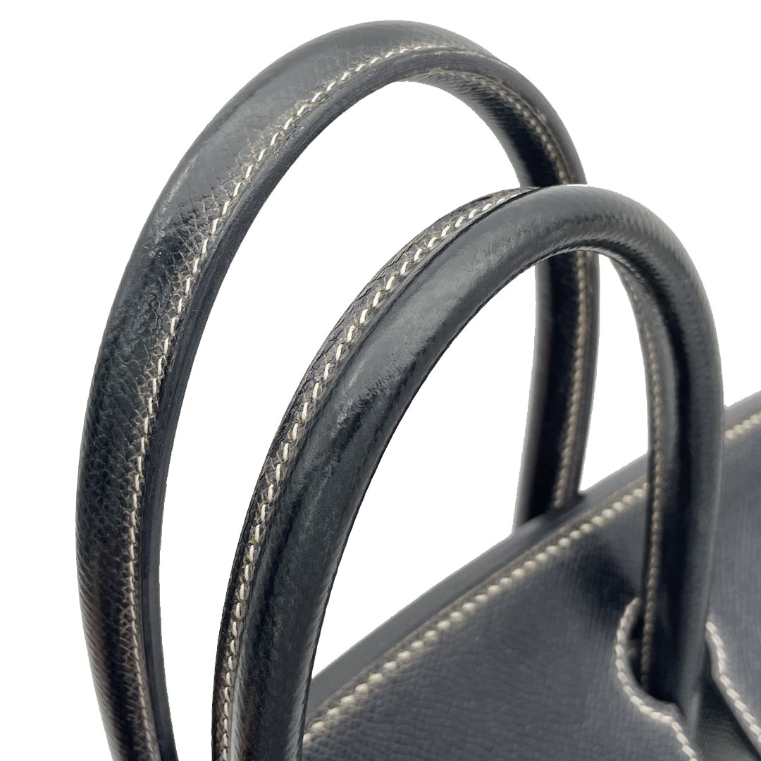 本革　トゴ　手縫い　エトゥープ　オーダー　バッグ　シルバー金具　B 30 公式通販オンラインストア 本革オーダーバッグ ブラック30 シルバー金具