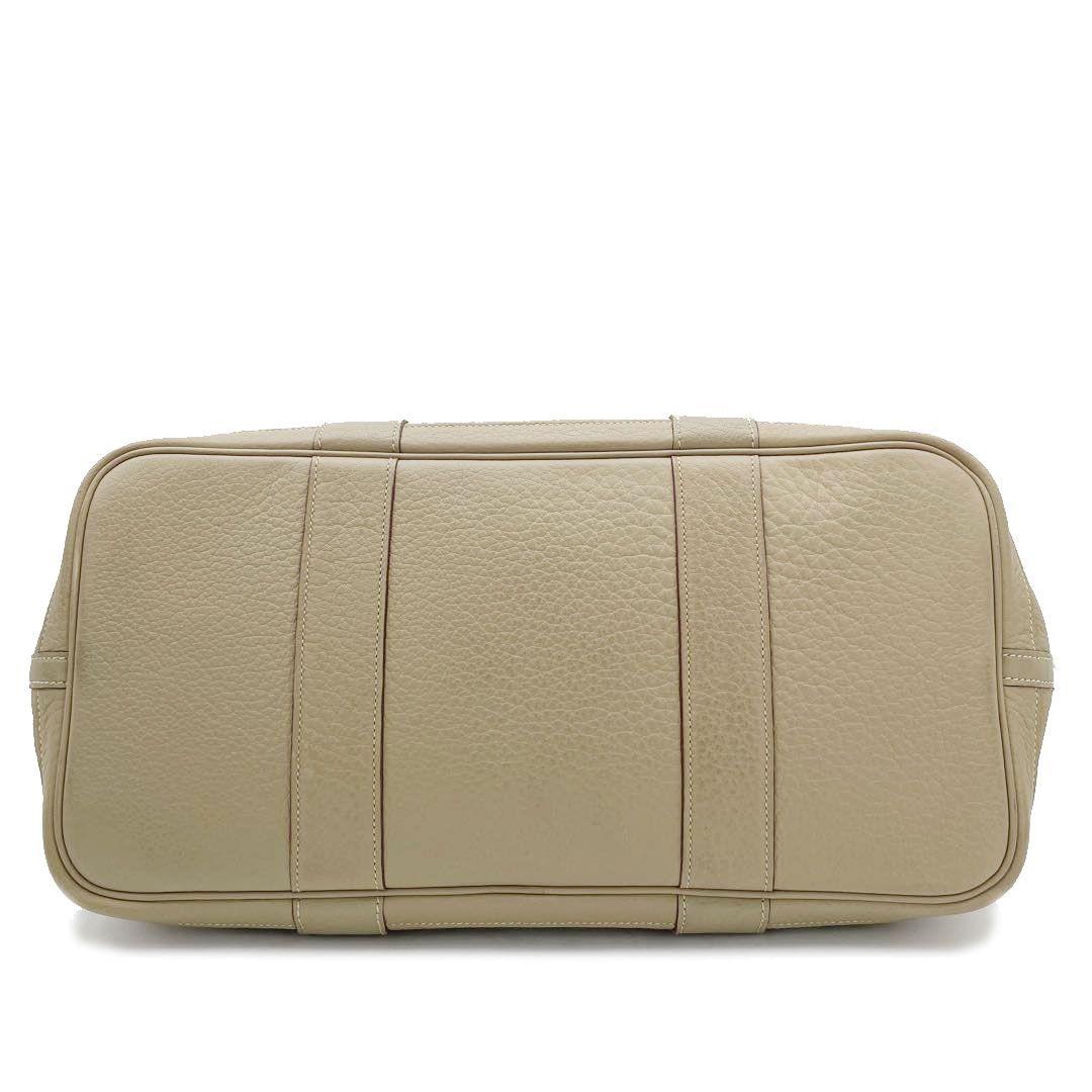 HERMES エルメス トートバッグ ガーデンパーティPM ネゴンダ ベージュ系 □L刻印