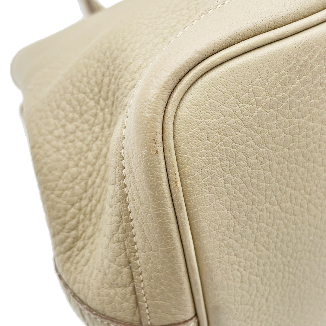 HERMES エルメス トートバッグ ガーデンパーティPM ネゴンダ ベージュ系 □L刻印