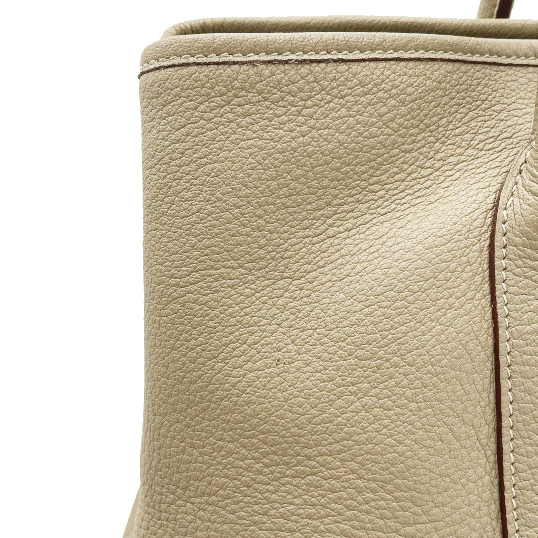 HERMES エルメス トートバッグ ガーデンパーティPM ネゴンダ ベージュ系 □L刻印