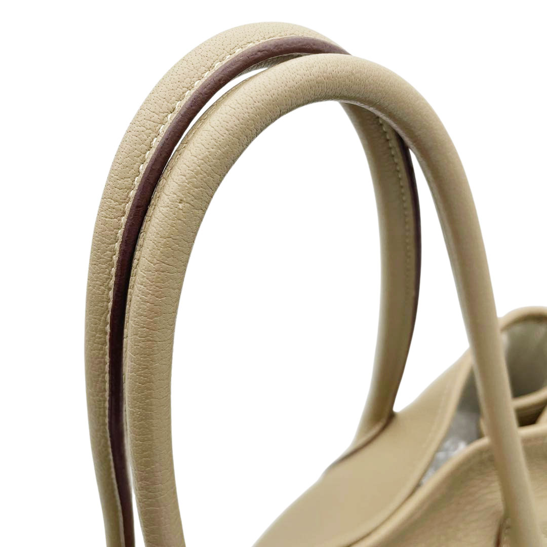 HERMES エルメス トートバッグ ガーデンパーティPM ネゴンダ ベージュ系 □L刻印