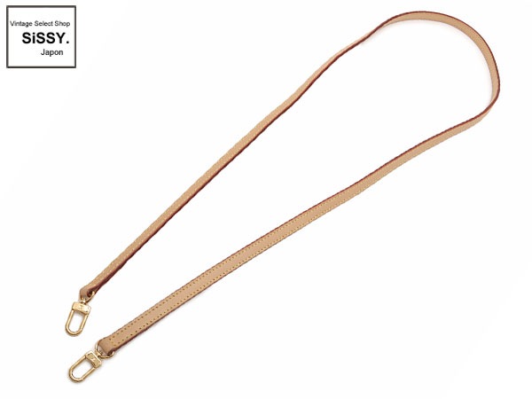 ルイ・ヴィトン ■LOUIS VUITTON■ ショルダーストラップ ヌメ革 レザー ゴールド金具 J00145