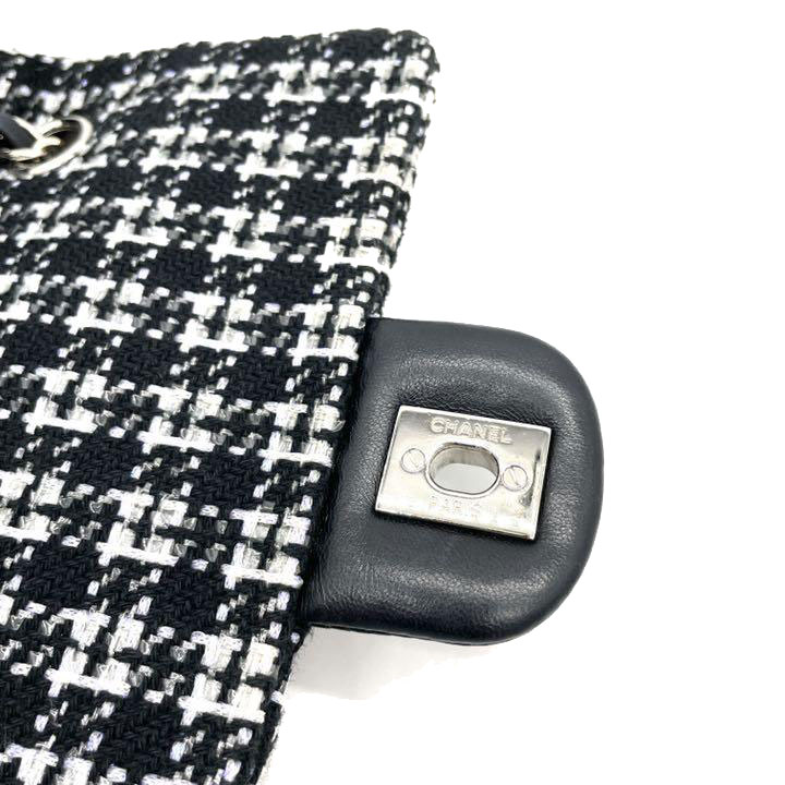 中古品★シャネル★ツイード22 バックパック CHANEL シャネル バックパック リュックサック ツイード レザー