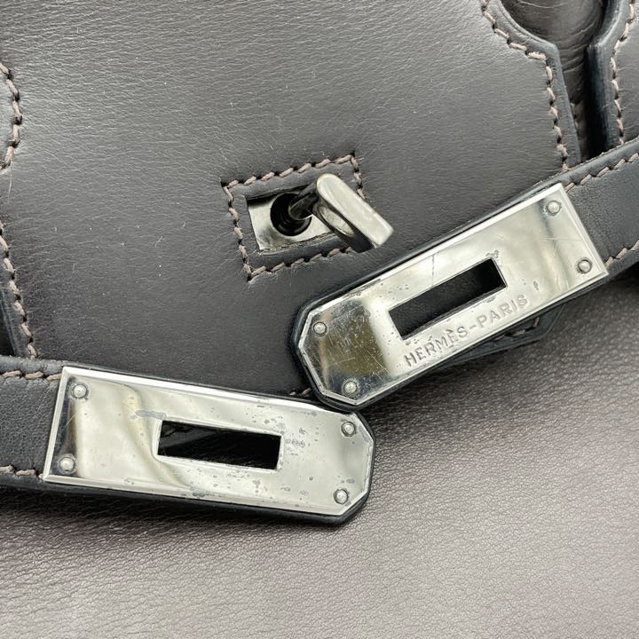 エルメス　オータクロア32 HERMES エルメス オータクロア32 ハンドバッグ ボックスカーフ