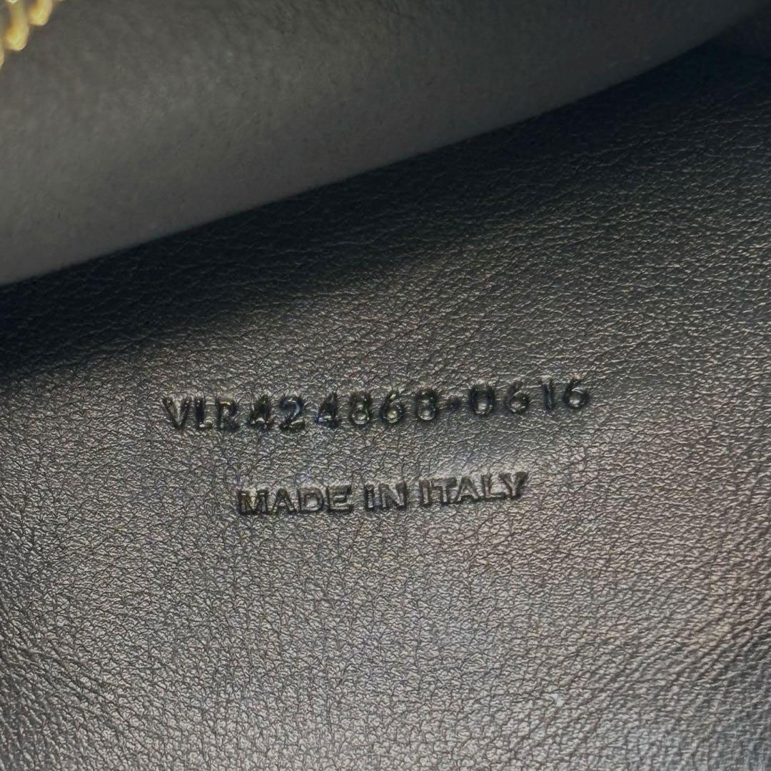 SAINT LAURENT PARIS サンローランパリ 2WAYハンドバッグ  ベイビーカバス レザー ブラック/ゴールド金具 424868