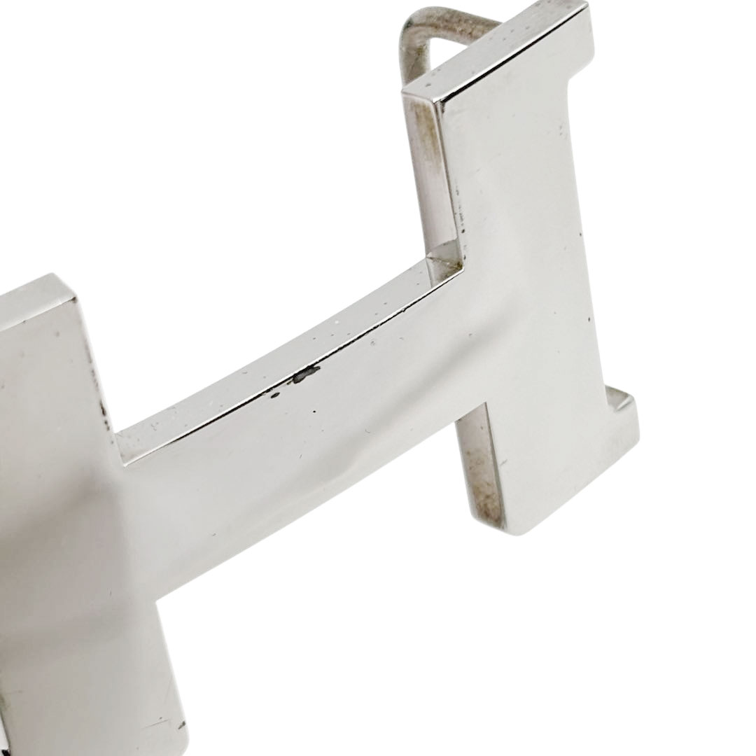 HERMES エルメス Hベルト ミニコンスタンス 80 リバーシブル ボックスカーフ/トリヨンクレマンス ブラック/ゴールド/シルバー金具 □E刻印