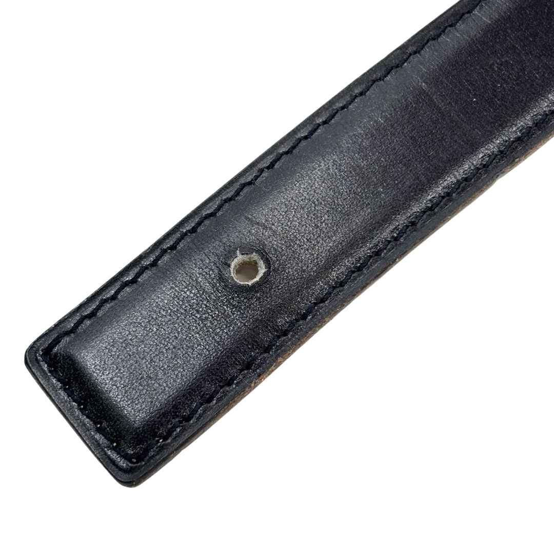 HERMES エルメス Hベルト ミニコンスタンス 80 リバーシブル ボックスカーフ/トリヨンクレマンス ブラック/ゴールド/シルバー金具 □E刻印