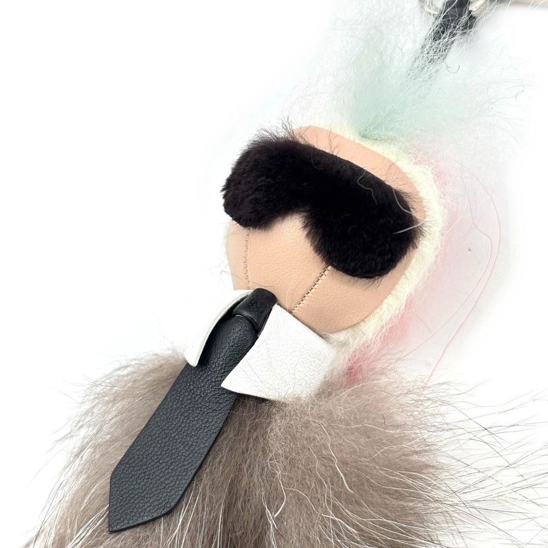 FENDI フェンディ バッグチャーム キーホルダー カールラガーフェルド