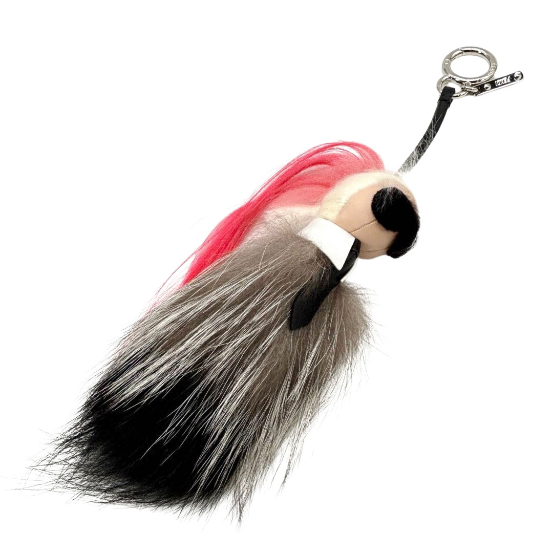 FENDI フェンディ バッグチャーム キーホルダー カールラガーフェルド