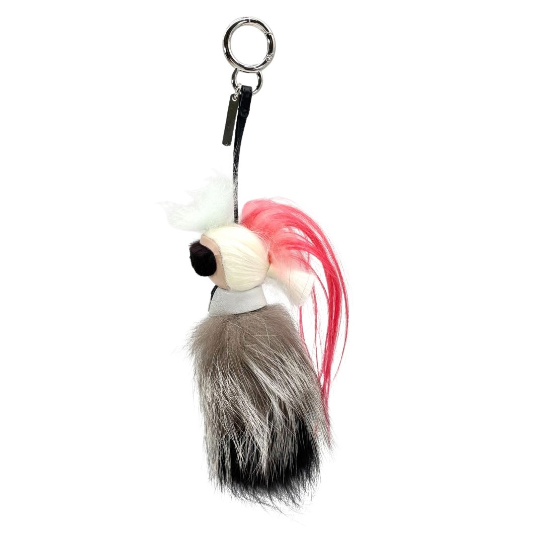 FENDI フェンディ バッグチャーム キーホルダー カールラガーフェルド