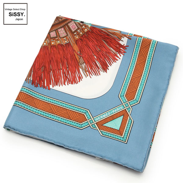 HERMES エルメス　カレ 90 cuirs du desert スカーフ エルメス カレ90 CUIRS DU DESERT 砂漠の革飾り スカーフ シルク