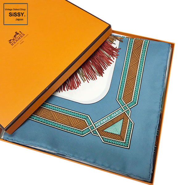 HERMÈS カレ90 CUIRS DU DESERT HERMES】【CUIRS DU DESERT】エルメス『カレ90 砂漠の革飾り