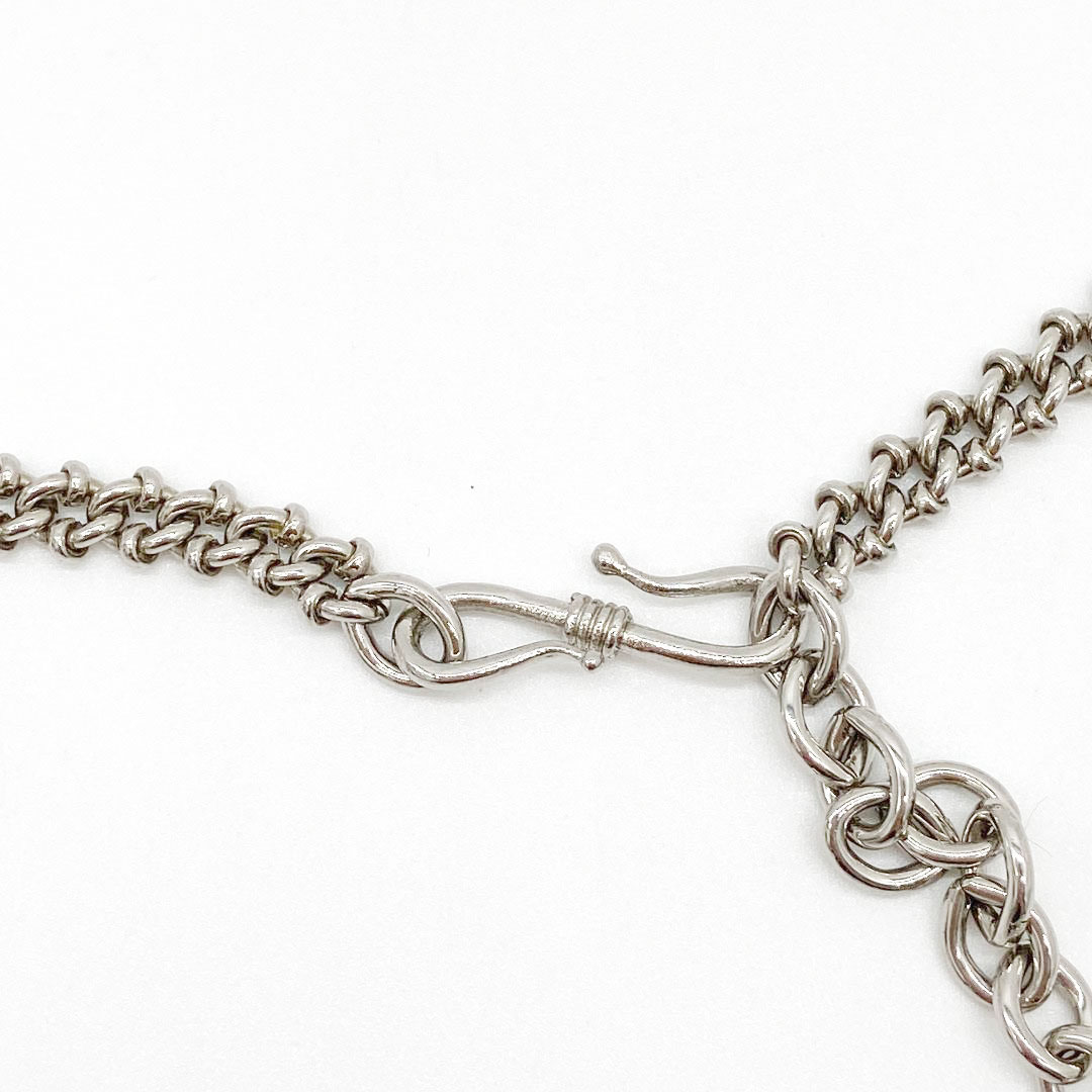 CHANEL シャネル ネックレス カメリア ホワイト シルバー 98C