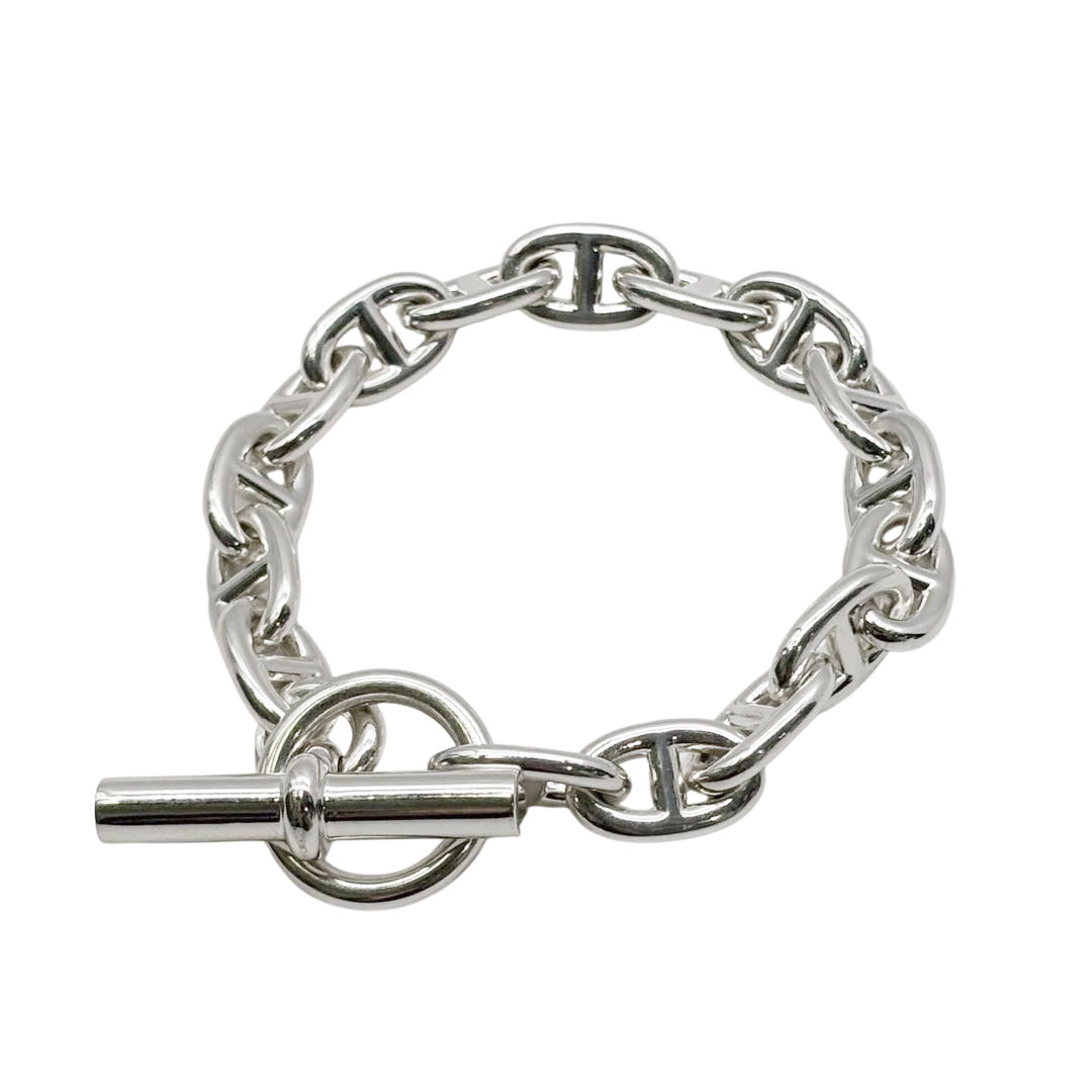 HERMES エルメス ブレスレット シェーヌダンクルMM 16コマ Ag925 シルバー 57.0g