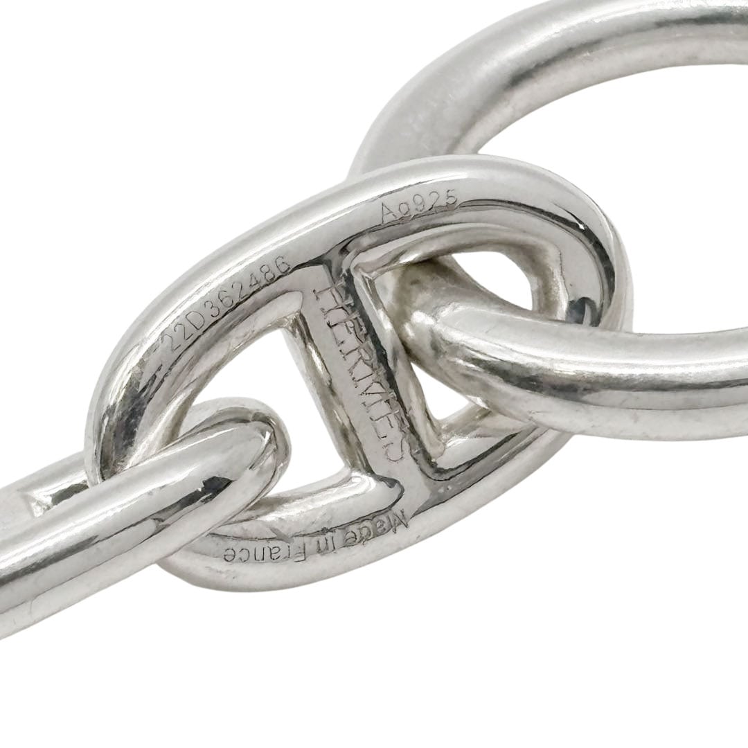 HERMES エルメス ブレスレット シェーヌダンクルMM 16コマ Ag925 シルバー 57.0g