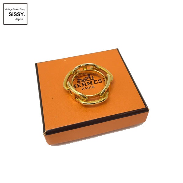■エルメス■ シェーヌダンクル スカーフリング ゴールド 【HERMES】