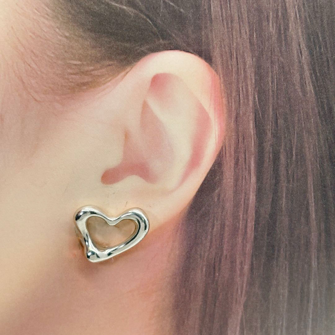 TIFFANY&Co. ティファニー イヤリング オープンハート 925 シルバー 11.4g