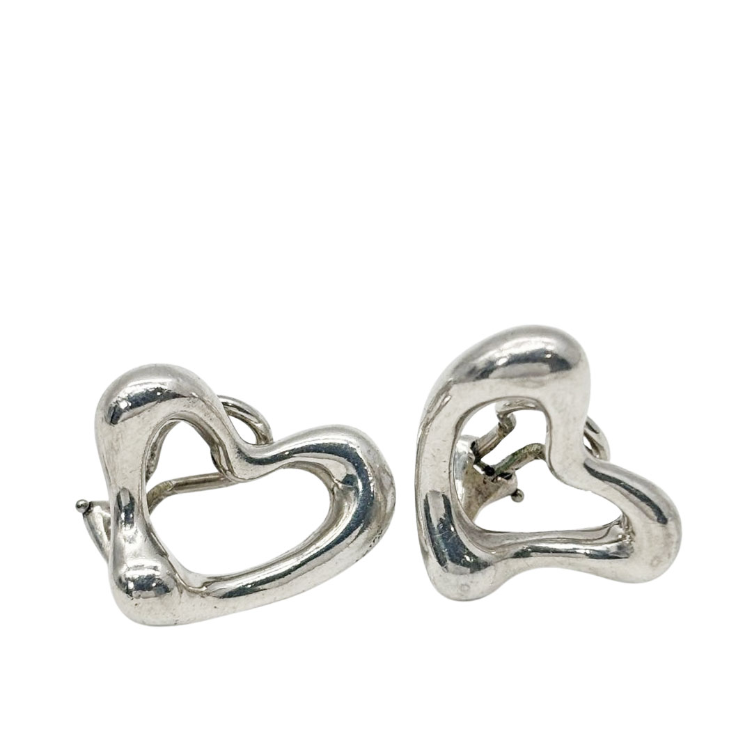 TIFFANY&Co. ティファニー イヤリング オープンハート 925 シルバー 11.4g