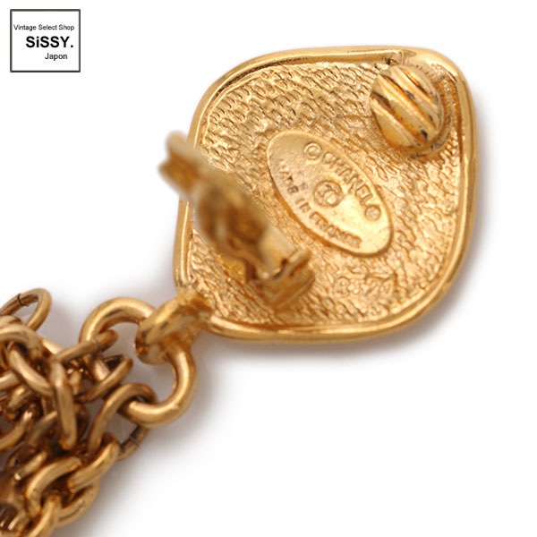 シャネル イヤリング ココマーク ロゴ フリンジ ゴールド CHANEL