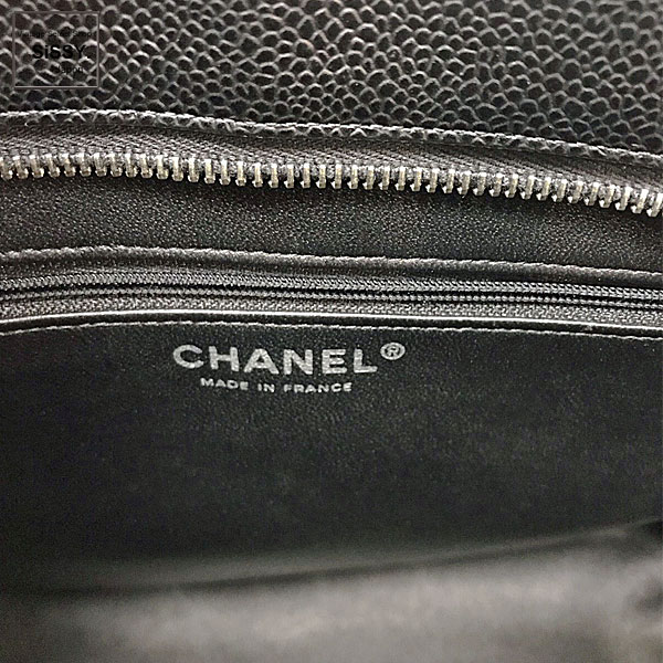■シャネル■ マトラッセ キャビアスキン 復刻トートバッグ ブラック シルバー金具 【CHANEL】