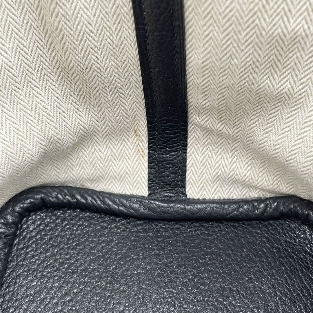 HERMES エルメス トートバッグ ガーデンパーティTPM ネゴンダ ブラック □K刻印